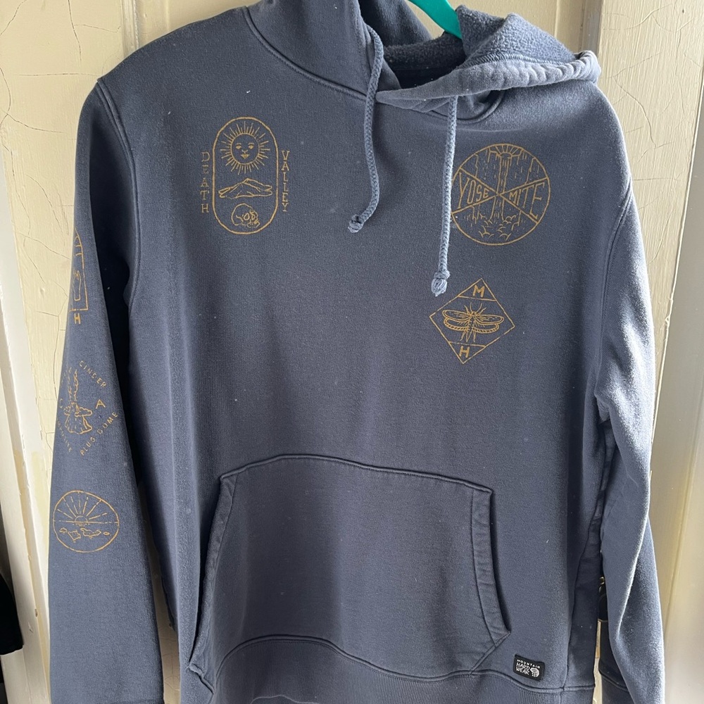 Mountain Hardwear Men’s Blue Hoodie, National Parks
